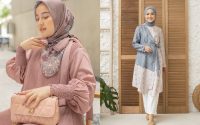 Desain Busana Keluarga Couple OOTD Idul Fitri