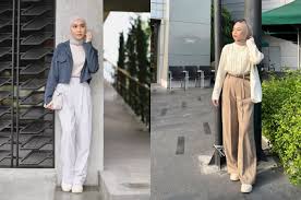 Ide Outfit Interview Kerja Hijab Bergaya Smart Casual